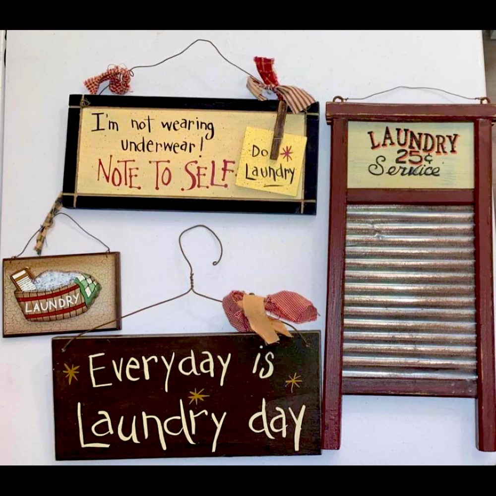 Laundry room decorative crafts